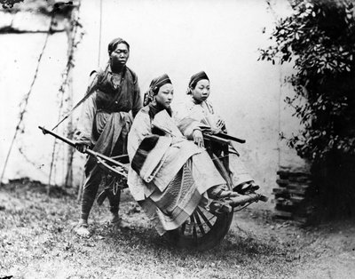 Shanghai Barrow Taxi, ca. 1870er von William Saunders